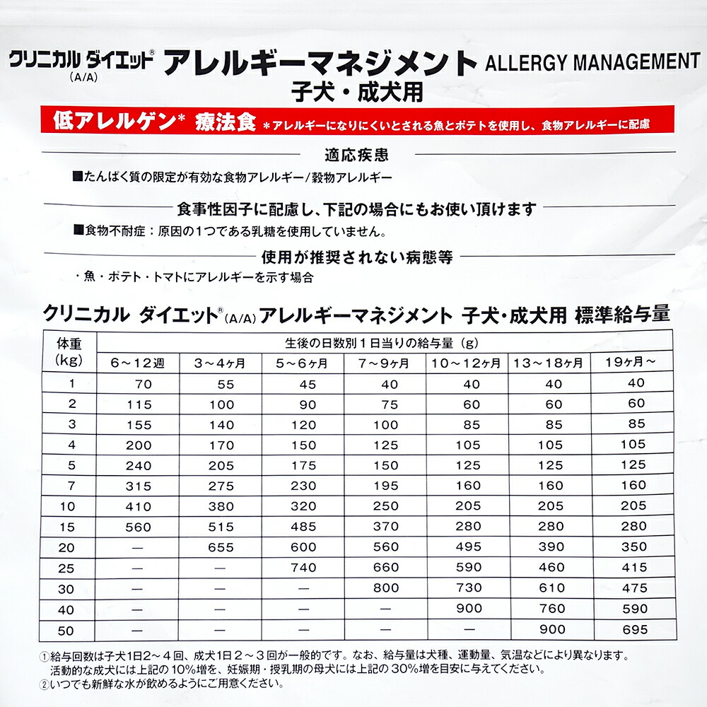 高品質新品 森乳サンワールド 療法食 クリニカルダイエット アレルギーマネジメント ライトシニア 9.6kg fucoa.cl