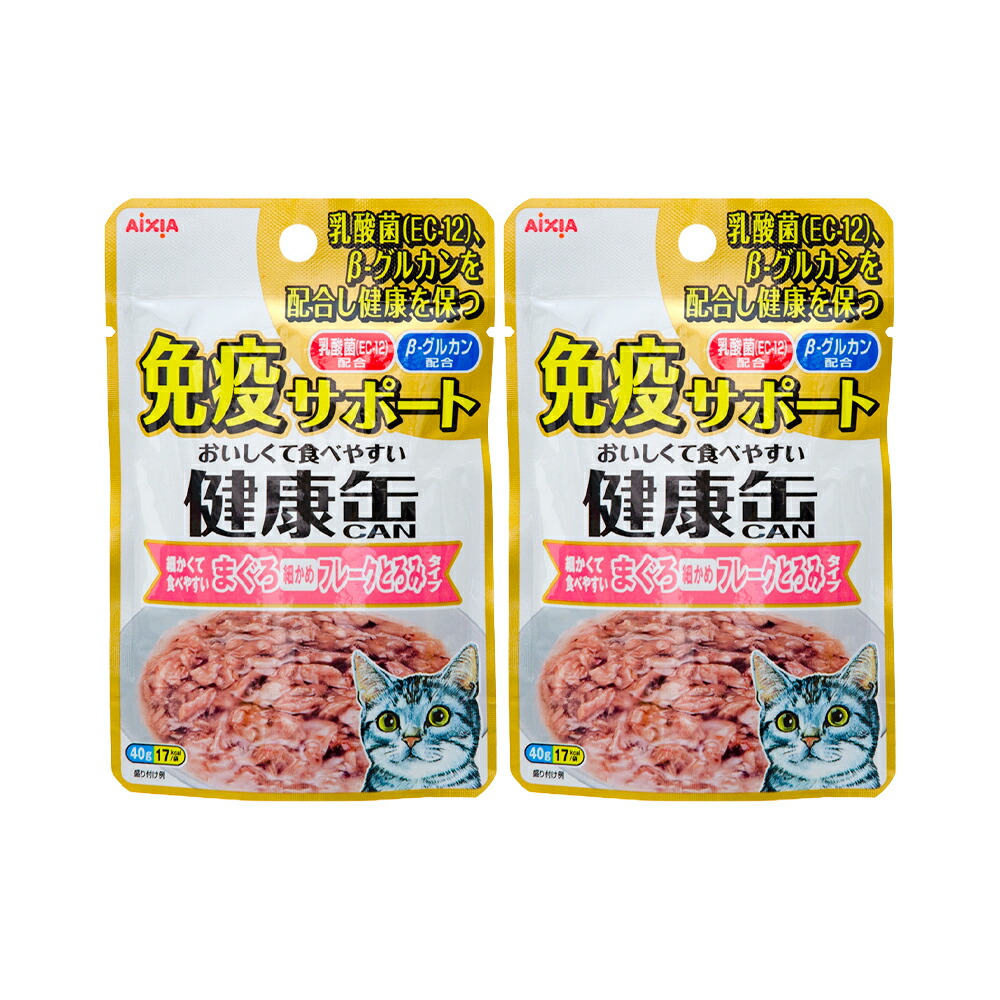 楽天市場】アイシア 健康缶パウチ 皮膚・被毛ケア ４０ｇ×２袋 キャットフード 関東当日便 : charm 楽天市場店