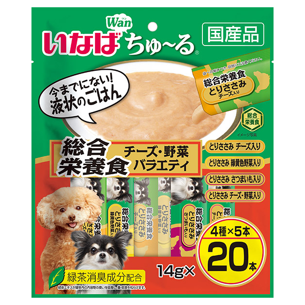 ちゅーるごはん 成犬用総合栄養食 とりささみバラエティ 14g×40本＋19