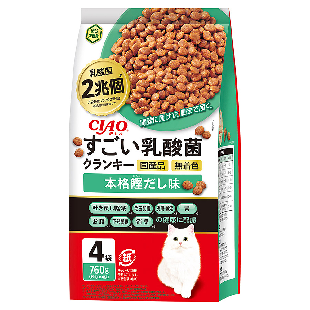 楽天市場】いなば ＣＩＡＯ すごい乳酸菌クランキー チキン味 １９０ｇ