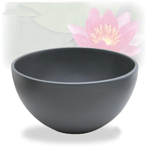 睡蓮 楽天市場】睡蓮鉢 睡蓮鉢（メダカ鉢） 凛 RIN 丸型 ブラック