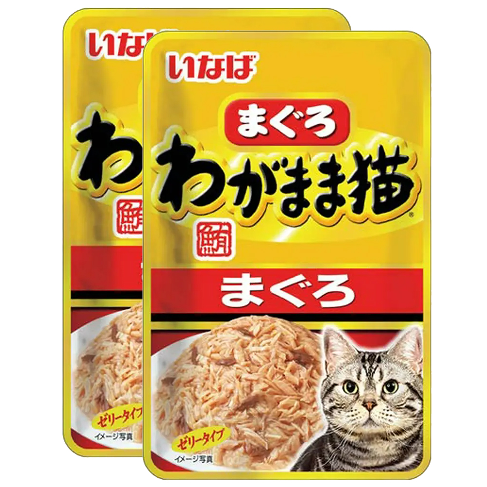 楽天市場】いなば わがまま猫 まぐろ パウチ ささみ入り ４０ｇ×２袋