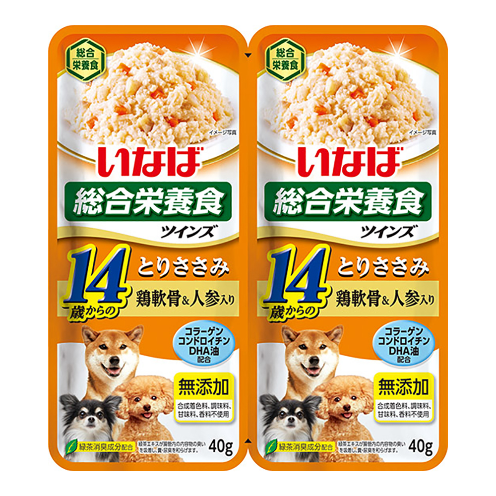 楽天市場】ボール売り いなば ツインズ とりささみ 鶏軟骨＆野菜入り ８０ｇ（４０ｇ×２） １ボール１２袋入り 関東当日便 : charm 楽天市場店