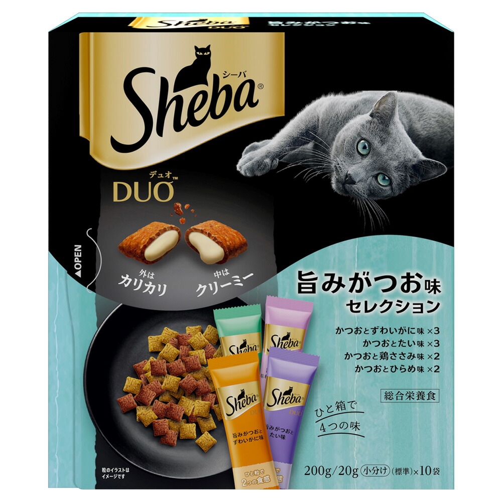シーバデュオ キャットフード成猫用200g×36箱　贅沢お魚味グルメセレクション 280902-1.jpg