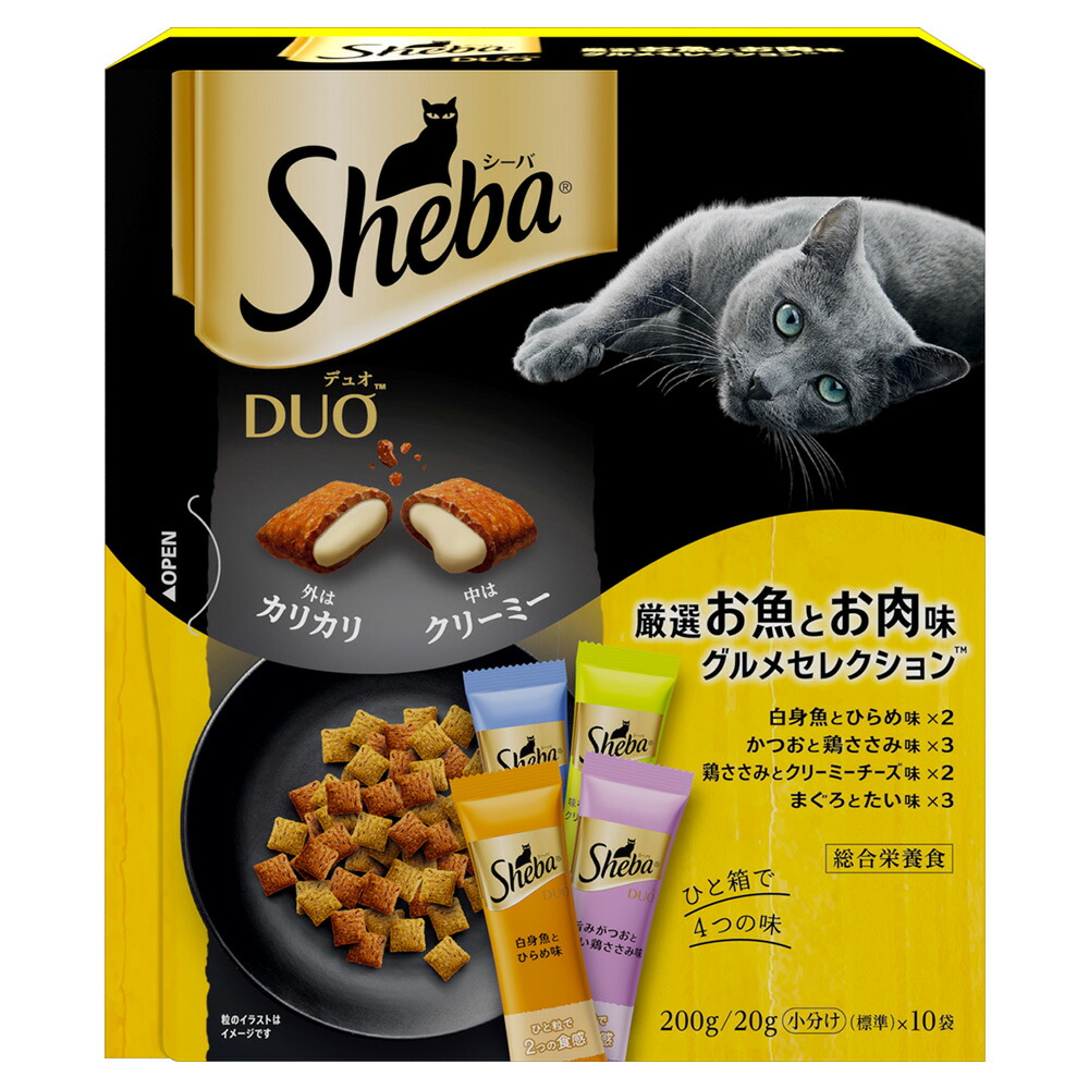 シーバ デュオ キャットフード 贅沢シーフード味セレクション (２ケース) Amazon | 【旧品価格】シーバ (Sheba) キャットフード デュオ