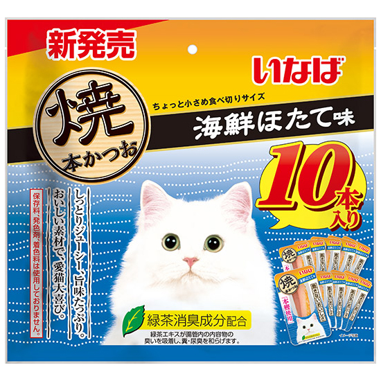 【楽天市場】いなば 焼本かつお 高齢猫用 海鮮かつお味 １０本 
