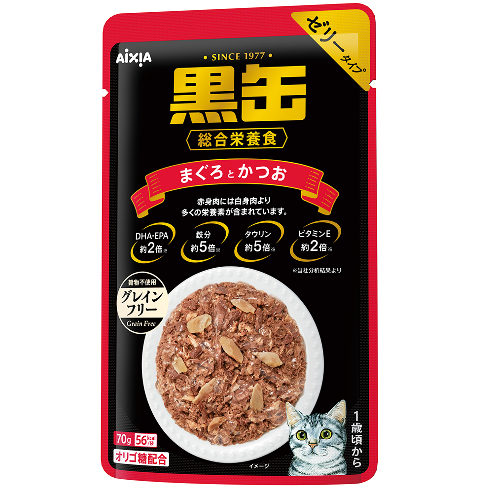 楽天市場】アイシア 黒缶パウチ ささみ入りまぐろとかつお