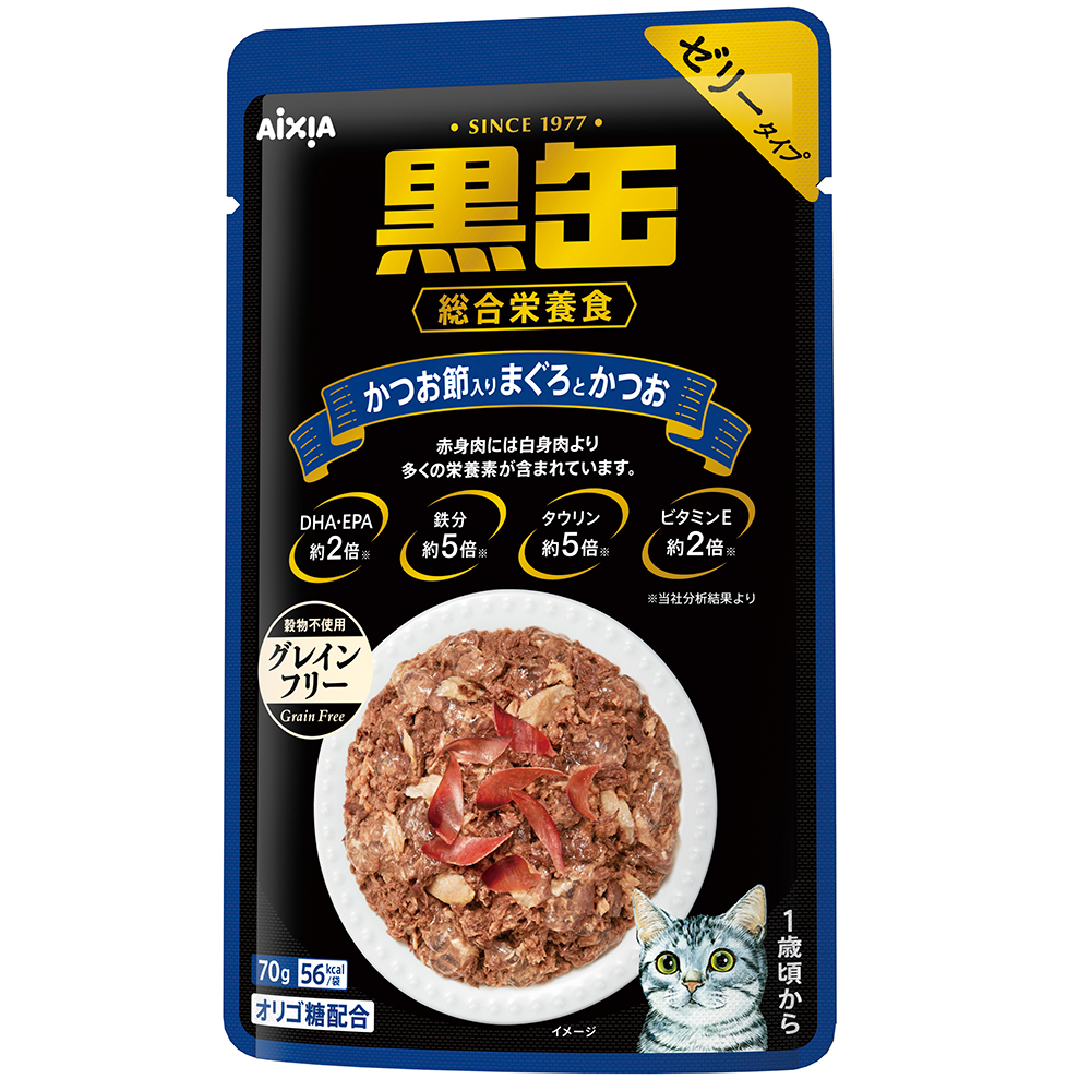 楽天市場】アイシア 黒缶パウチ ささみ入りまぐろとかつお
