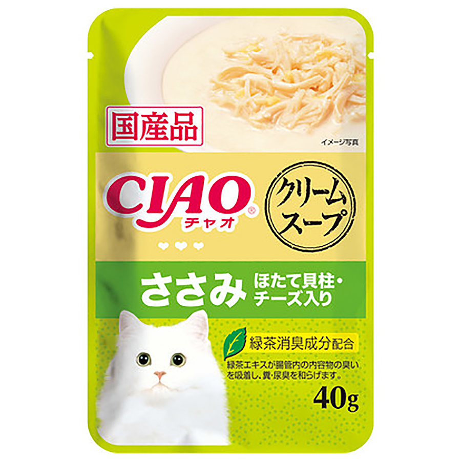 【楽天市場】いなば ＣＩＡＯ チャオ クリームスープ パウチ ささみ