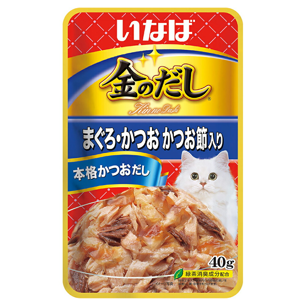 いなば　金のだし　パウチ　まぐろ・かつお　かつお節入り　４０ｇ×９６　関東当日便