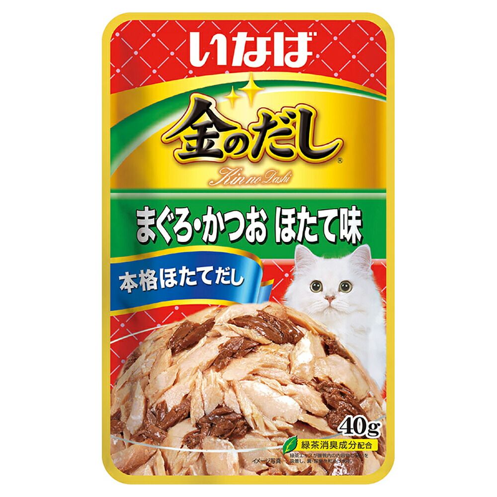 いなば　金のだし　まぐろ・かつお　ほたて味　４０ｇ×９６　関東当日便
