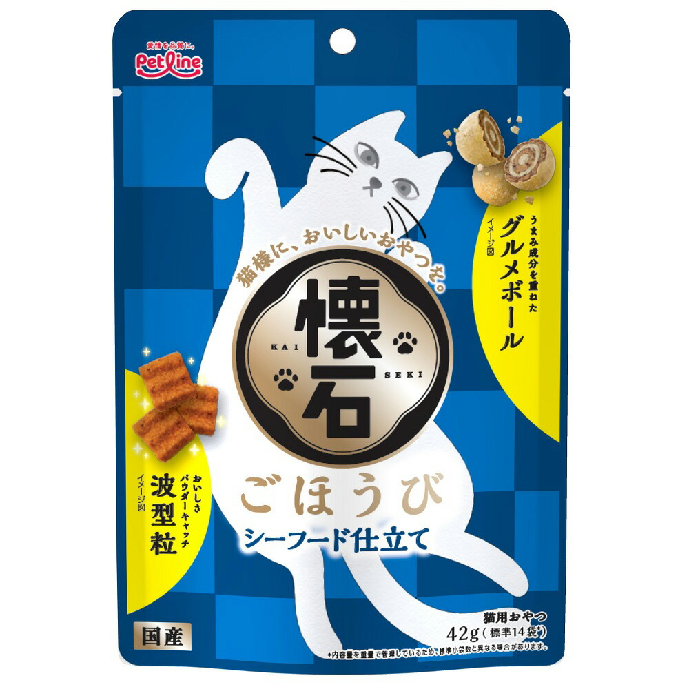 【楽天市場】【2／1限定】当選確率2分の1！1等最大100％ 懐石ごほうび シーフード仕立て 42g 猫 おやつ：charm 楽天市場店
