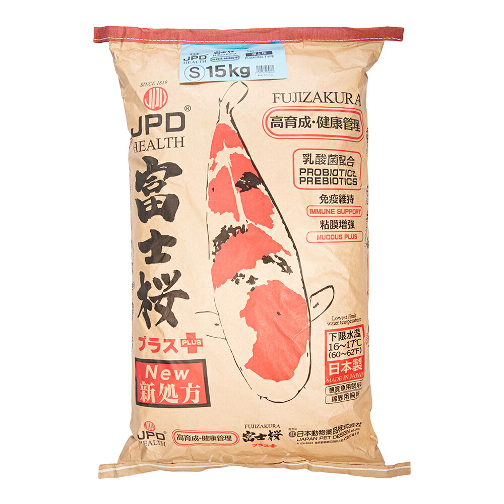 鯉の餌　日本動物薬品　ニチドウ　富士桜　Ｓ　１５ｋｇ　関東当日便