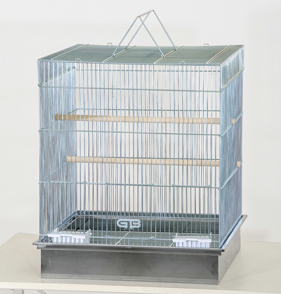 ジービー　ＬＦ４３０　インコ　鳥かご　ステンレス　幅４７０ｘ奥行４７０ｘ高さ５４０ｍｍ　関東当日便 22,200円