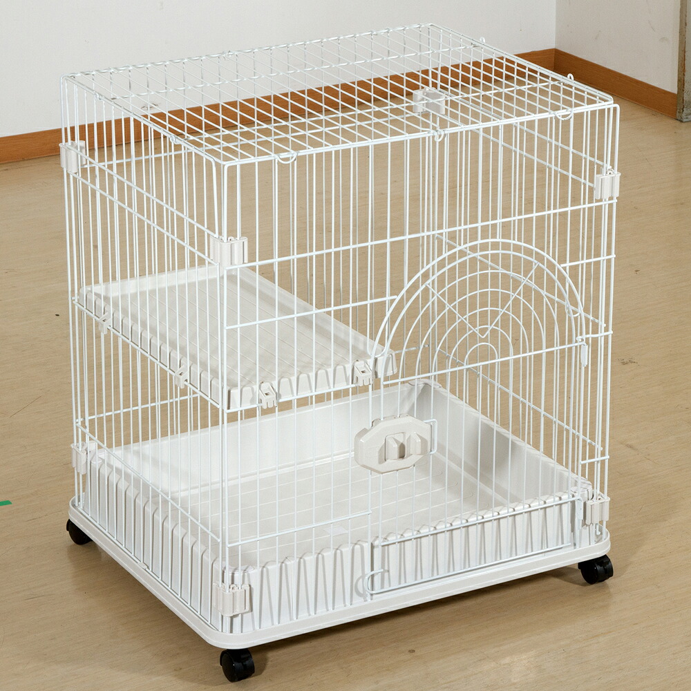 ジービー　猫用ケージ　Ｓクラス　Ｃ－０１　ホワイト×ホワイト　幅７００×奥行き５３０×高さ７６０ｍｍ　関東当日便
