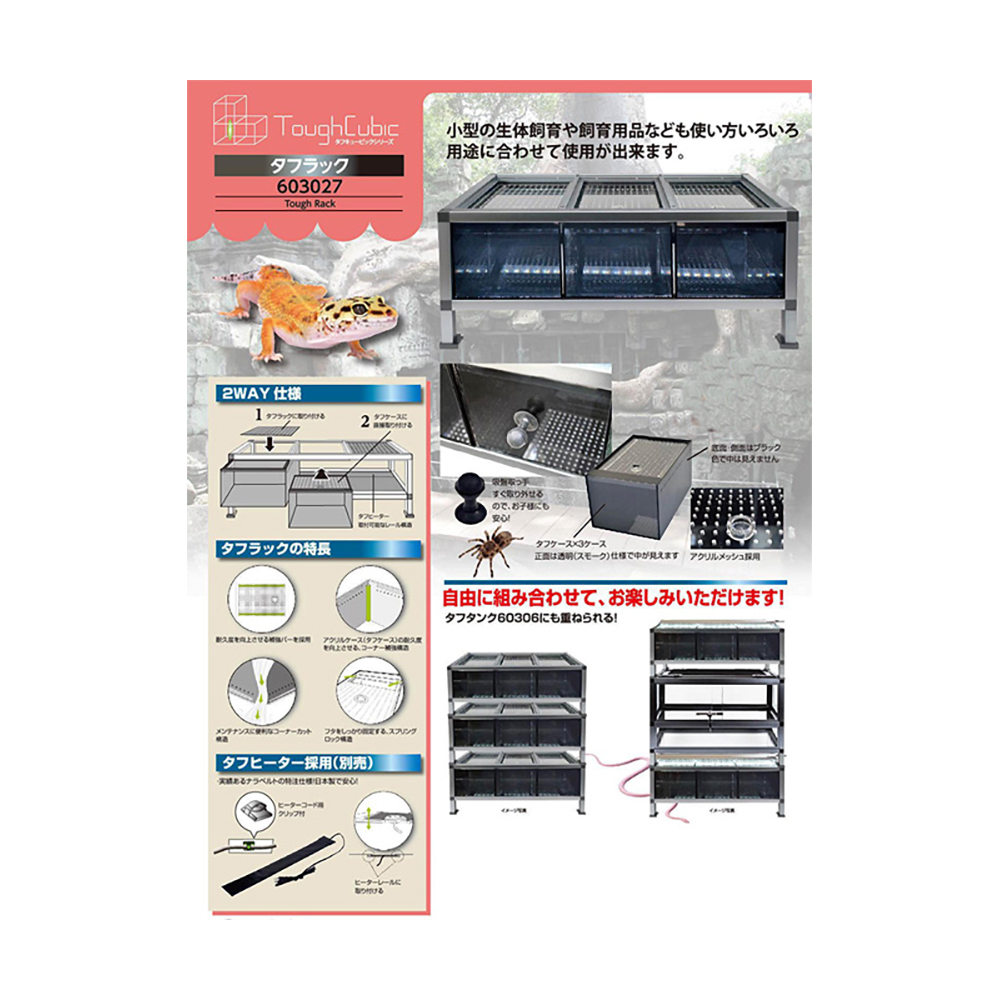 楽天市場 ゼンスイ タフラック６０３０２７ 爬虫類 昆虫 ケージ 沖縄別途送料 関東当日便 Charm 楽天市場店