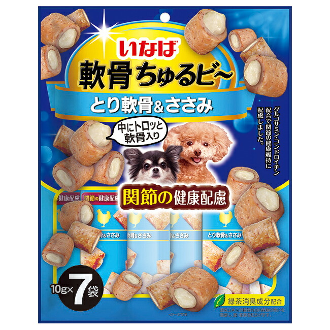 いなば　軟骨ちゅるビ～　とり軟骨＆ささみ　１０ｇ×７袋×１６　関東当日便