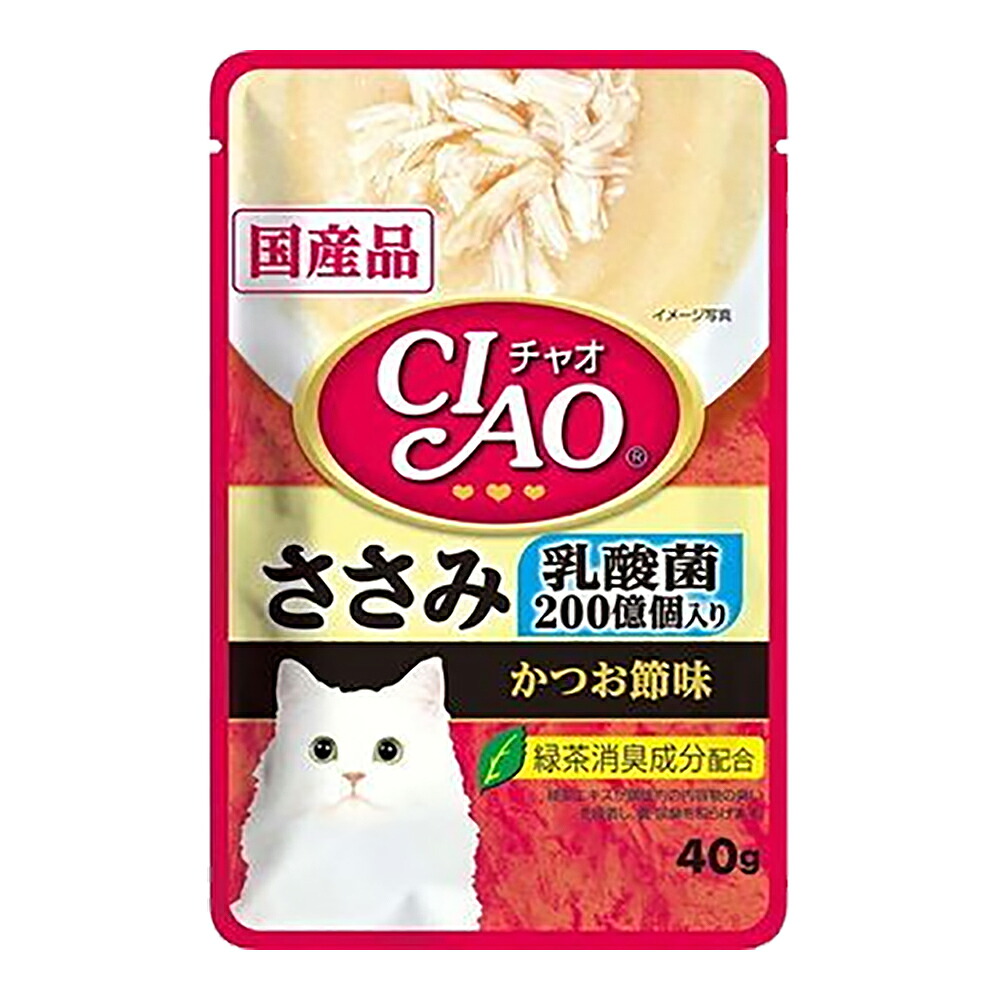 いなば　ＣＩＡＯ　チャオ　乳酸菌入り　ささみ　かつお節味　４０ｇ×９６袋　関東当日便