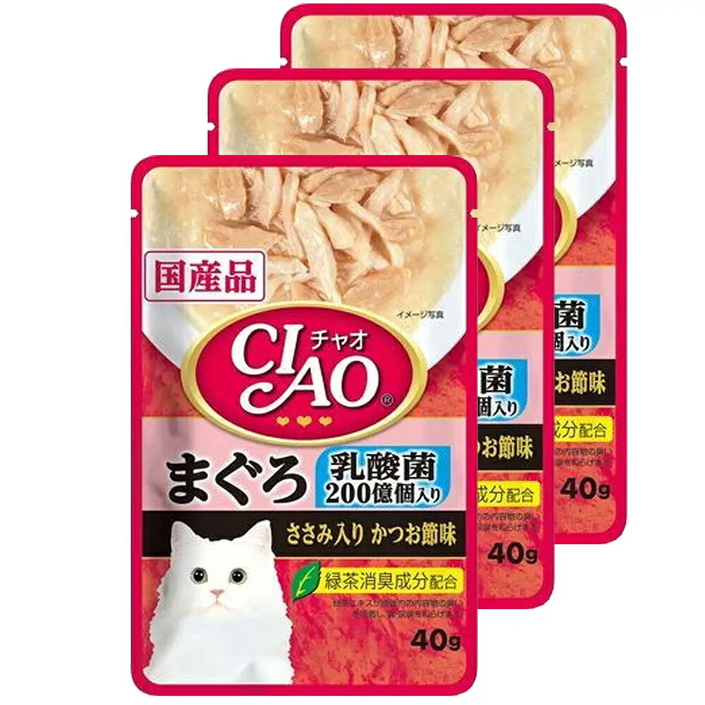 楽天市場】いなば CIAO すごい乳酸菌パウチ かつお ささみ