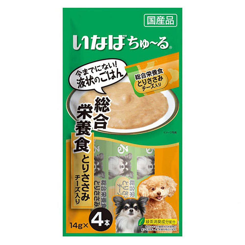 楽天市場】いなば ちゅ〜る 総合栄養食 とりささみ １４ｇ×４本 犬用