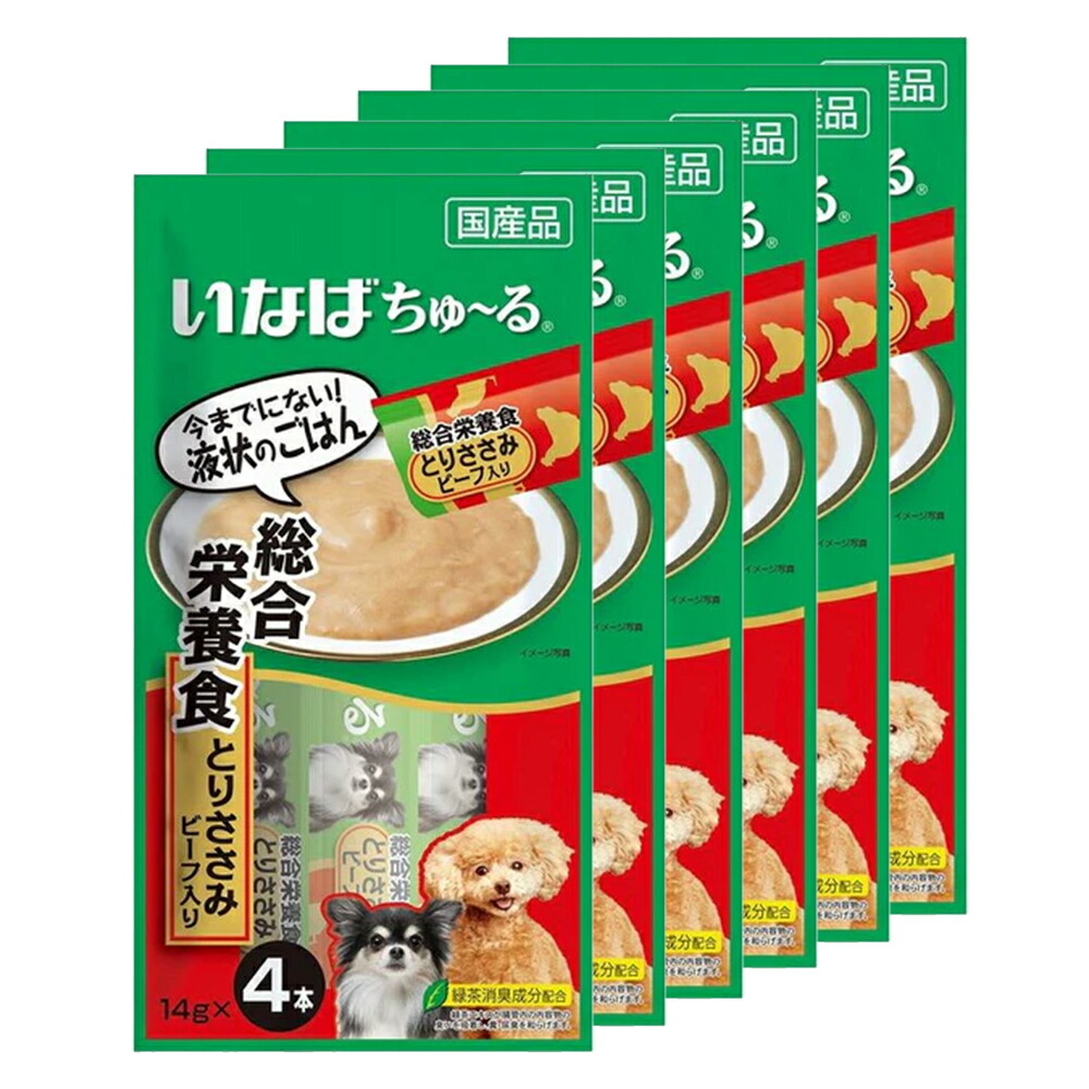 【楽天市場】いなば ちゅ〜る 総合栄養食 とりささみ １４ｇ×４本 犬用 ちゅーる チュール 関東当日便 : charm 楽天市場店