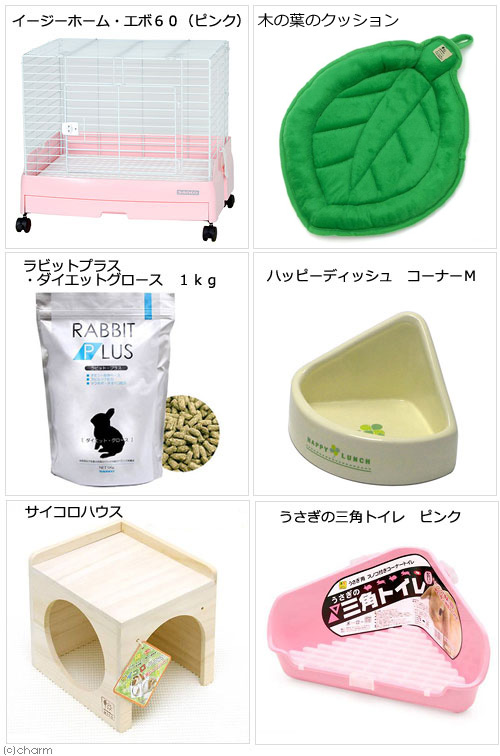 楽天市場 三晃商会 ｓａｎｋｏ うさぎのかわいいおうちセット 飼育説明書付き うさぎ ケージ 小動物 スターターセット 沖縄別途送料 関東当日便 Charm 楽天市場店