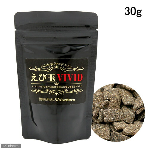 楽天市場 シラクラ エビ玉ｖｉｖｉｄ ビビッド ３０ｇ ビーシュリンプ 色揚げ 関東当日便 Charm 楽天市場店