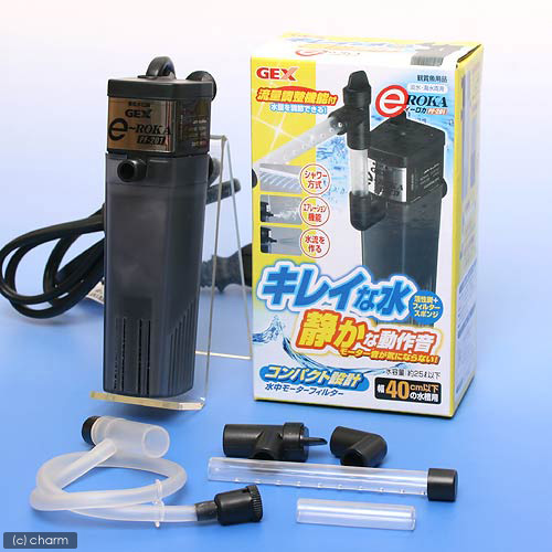 楽天市場 ｇｅｘ 本体 イーロカ ｐｆ ２０１ ３０ ４０ｃｍ水槽用水中フィルター ポンプ式 ジェックス 関東当日便 Charm 楽天市場店