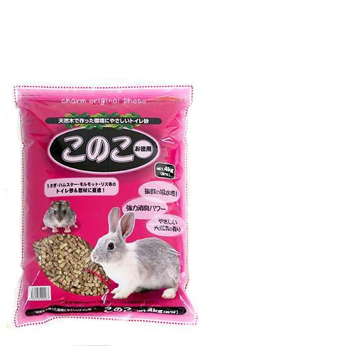 楽天市場 アラタ このこ お徳用 ４ｋｇ うさぎ ハムスター 床材 ハリネズミ モルモット 小動物 トイレ砂 お一人様５点限り 関東当日便 Charm 楽天市場店