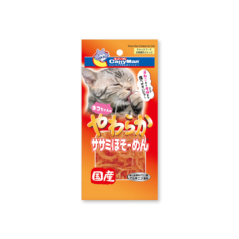 キャティーマン やわらかササミほそーめん ３０ｇ 猫 おやつ 犬 ささみ ドギーマン 関東当日便 【SEAL限定商品】