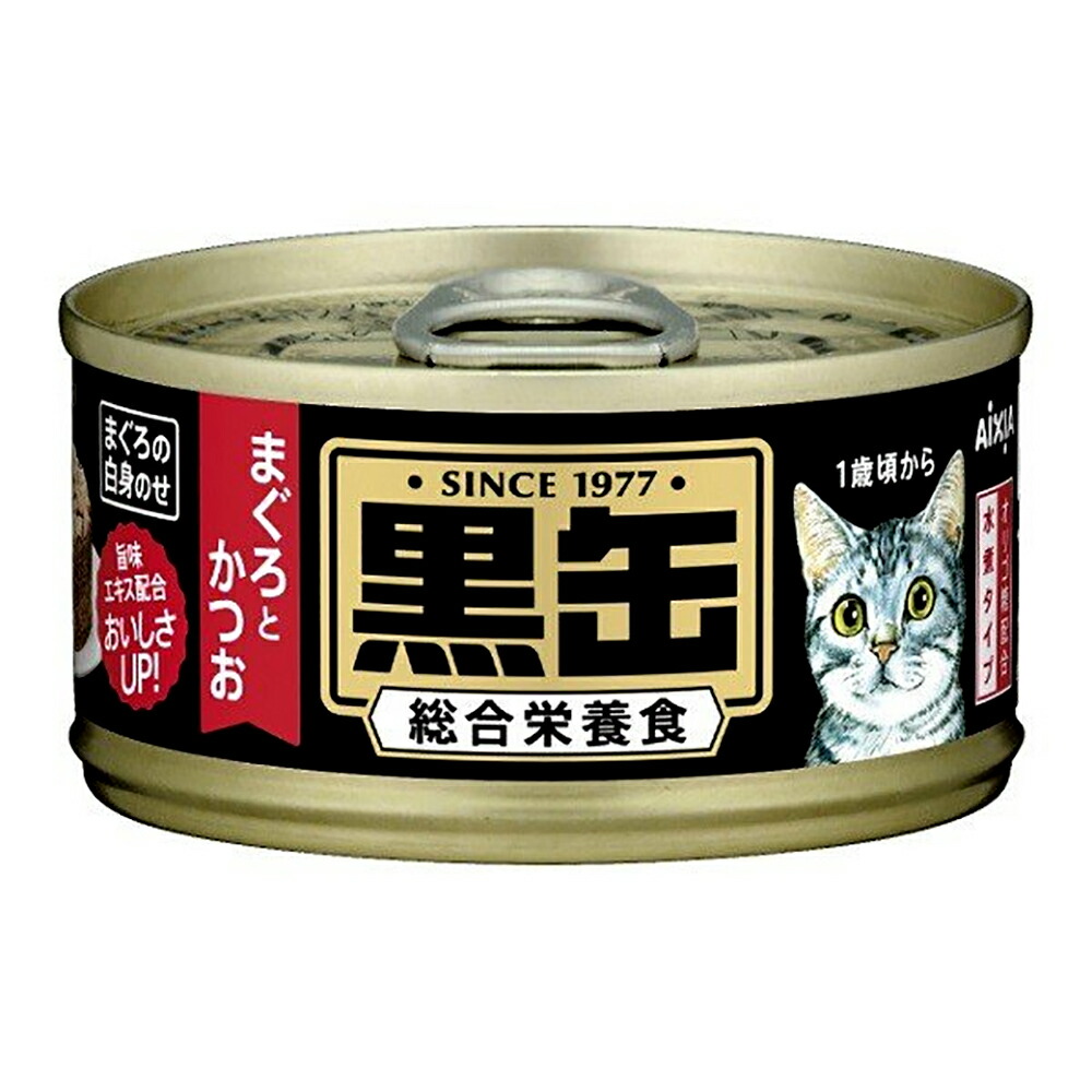 楽天市場】アイシア 黒缶パウチ まぐろとかつお ７０ｇ １箱９６個 お一人様１点限り 関東当日便 : charm 楽天市場店