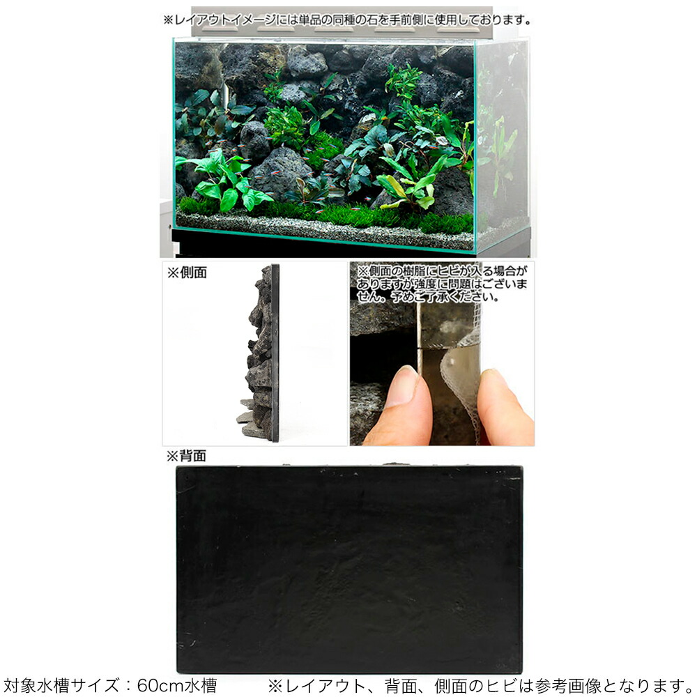 一点物ウォールロックボルケーノ60cm水槽用850086沖縄別途送料関東当日便