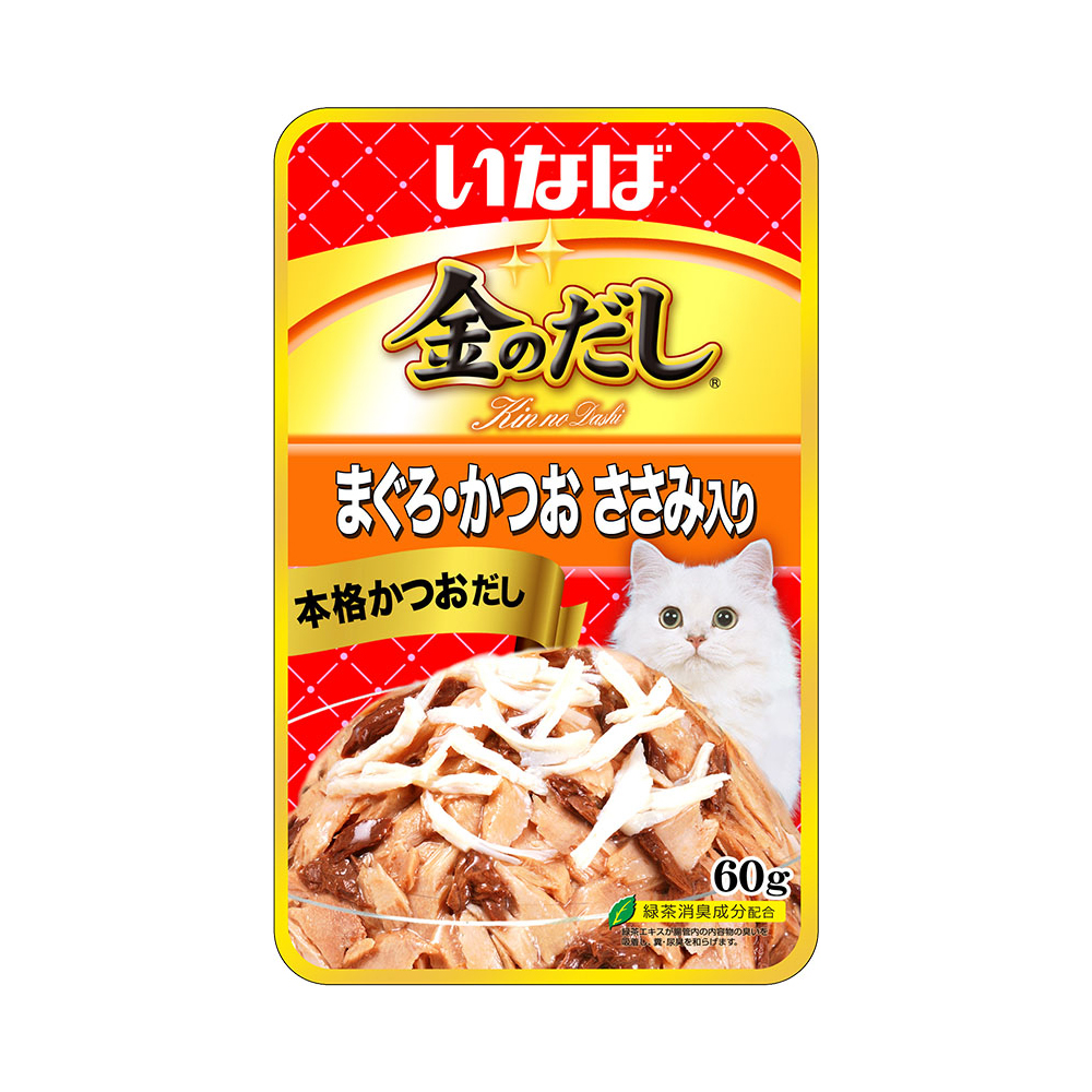 楽天市場】金のだし レトルトパウチ まぐろ・かつお ６０ｇ キャットフード 金のだし ４８袋入り 関東当日便 : charm 楽天市場店