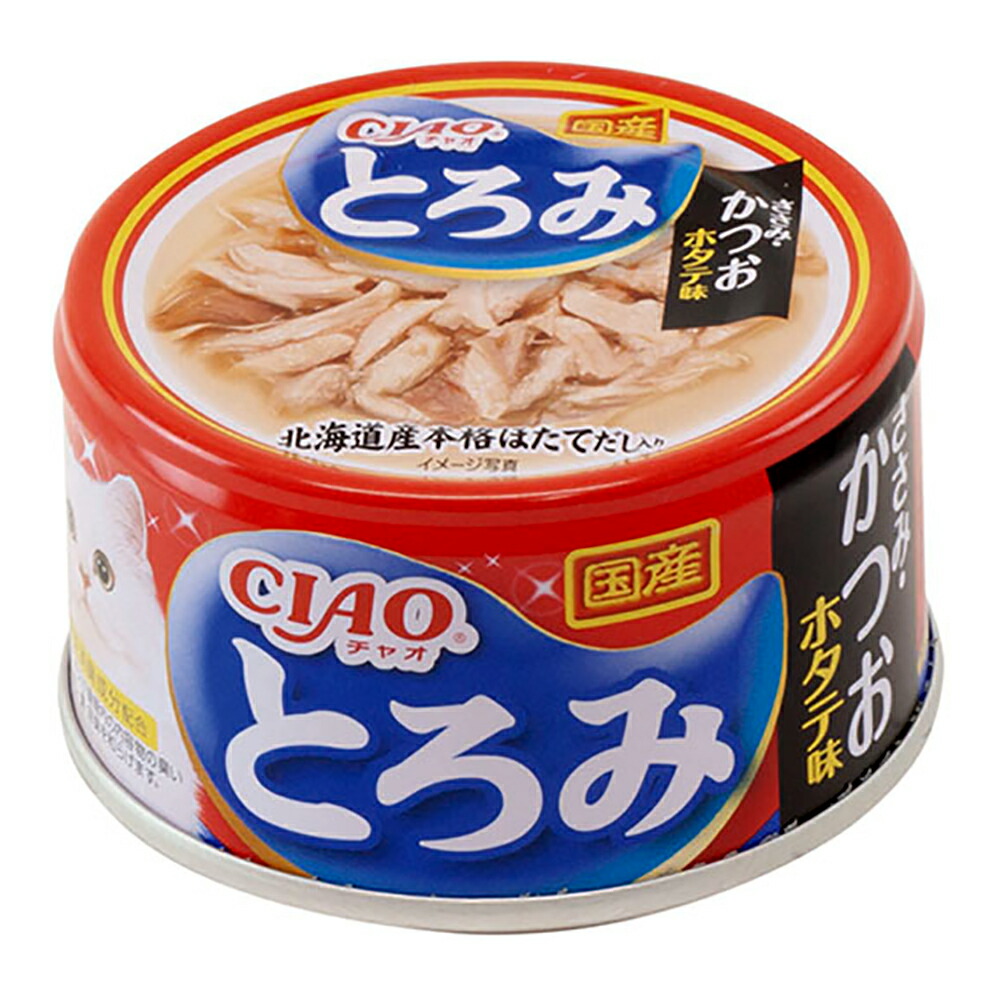 楽天市場】いなば ＣＩＡＯ チャオ とろみ １１歳からのささみ・まぐろ ホタテ味 ８０ｇ×２缶 超高齢猫用 関東当日便 : charm 楽天市場店