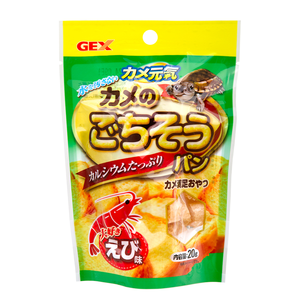 楽天市場】ＧＥＸ カメ元気 カメのごちそうパン おさかな味 ジェックス