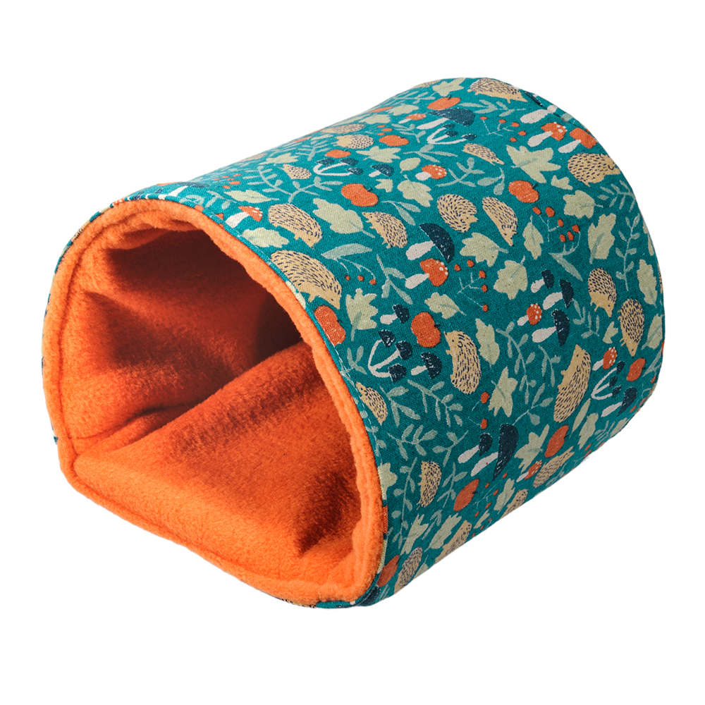 モモンガハウス(おすましハリネズミ柄)ボア茶   冬仕様  1900円 楽天市場】小動物の寝袋−くまさん柄− 【深緑】 S