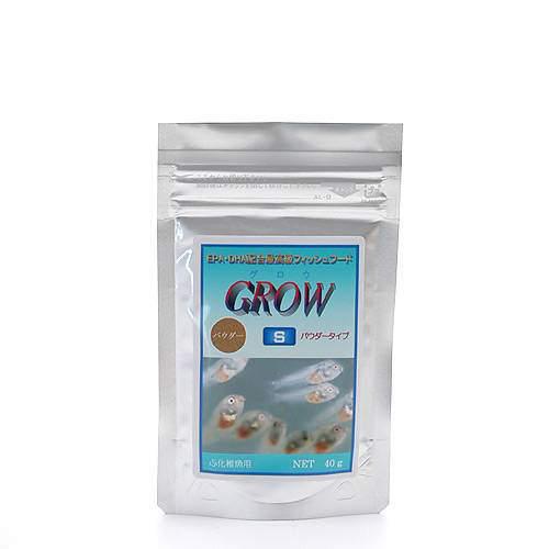 グロウ　Ｓ（パウダータイプ）　４０ｇ　孵化後の稚魚向け　熱帯魚　餌　フード　高嗜好性　関東当日便｜charm 3980 店
