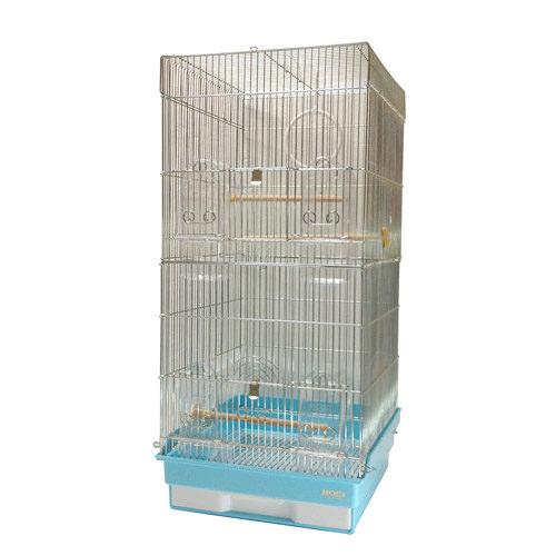 鳥かご　ＨＯＥＩ　３５ロング　ブルー　（３７×４１．５×７６ｃｍ）　オカメ　中型インコ　オウム　関東当日便
