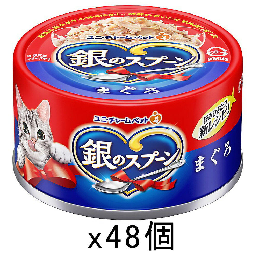 銀のスプーン　缶　まぐろ　７０ｇ×４８缶　関東当日便