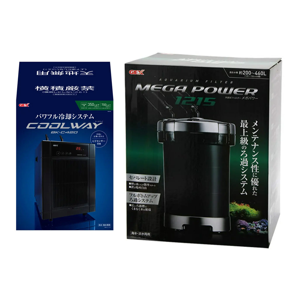 楽天市場】90m水槽用 クーラー＆フィルターセット GEX クール