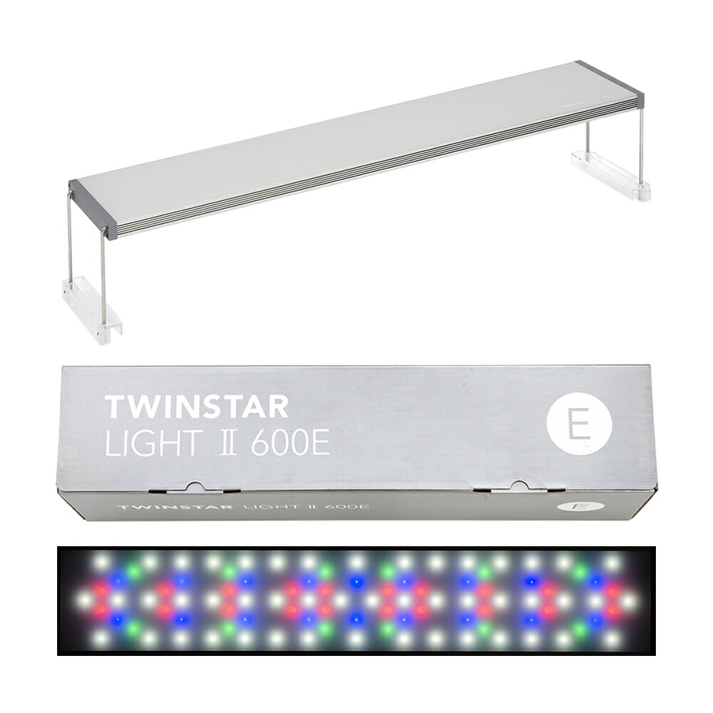 ツインスター　ＬＥＤ　６００ＥＡ　アジャスタースタンド　フルスペクトル　赤系水草　６０ｃｍ水槽　ライト　アクアリウム　照明　関東当日便 13,802円