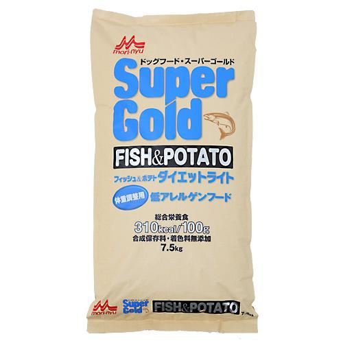 ドッグフード 森乳 スーパーゴールド フィッシュ&ポテト ダイエットライト 7.5kg 関東当日便|charm 3980 店