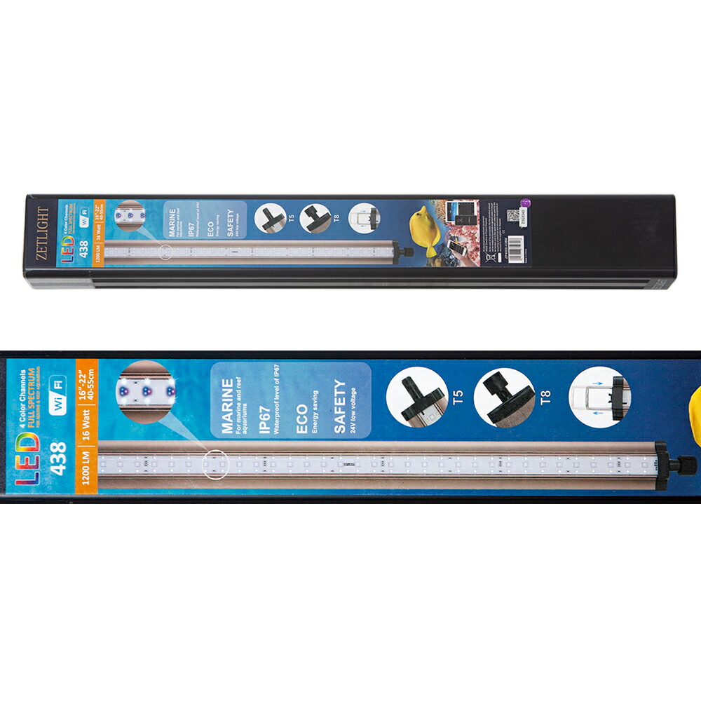 ＺＥＴＬＩＧＨＴ　ＬＥＤ　Ｌａｎｃｉａ２　Ｍａｒｉｎｅ　ＺＰ４０００－４３８Ｍ　４０～５５ｃｍ水槽　海水用　防水式　関東当日便