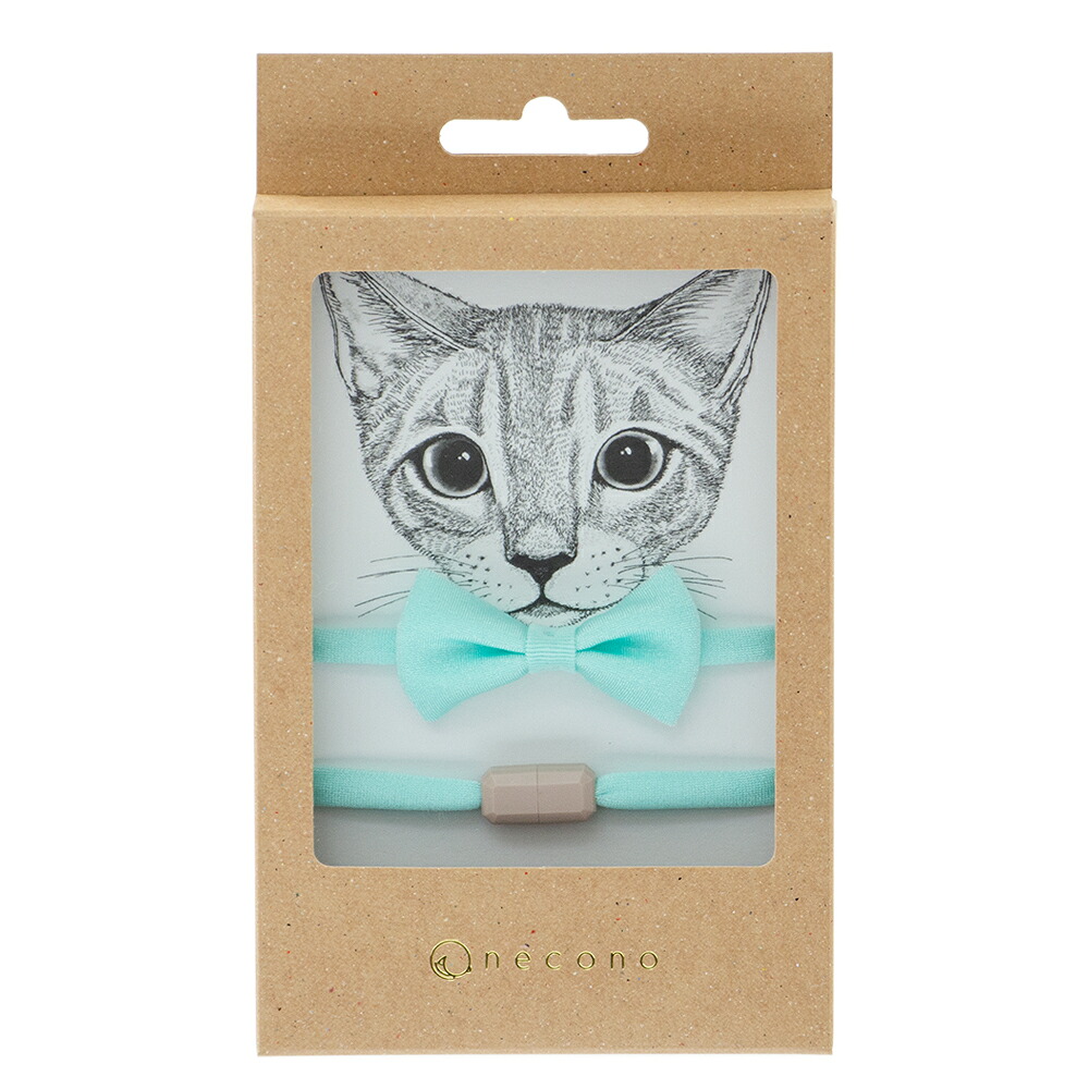 ｎｅｃｏｎｏ　ルーチェリボン　ミントソルベ　猫　首輪　関東当日便
