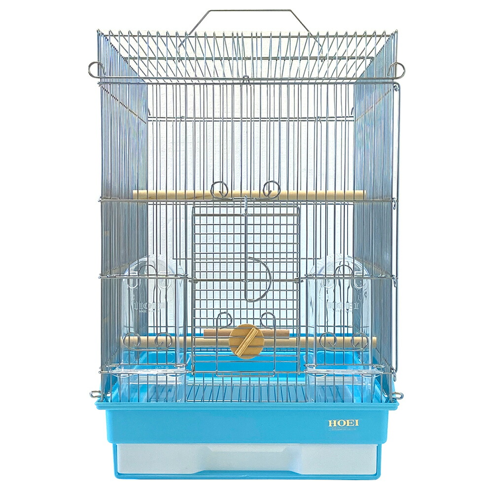 鳥かご HOEI 35手のりG ブルー (37×41.5×54.5cm) セキセイ 小型インコ フィンチ 関東当日便