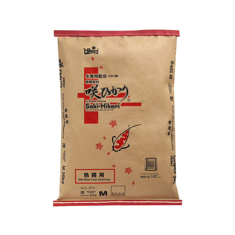 鯉の餌　キョーリン　咲ひかり　色揚用　沈下　Ｍ　２０ｋｇ　錦鯉　餌　飼料　関東当日便｜charm 3980 店