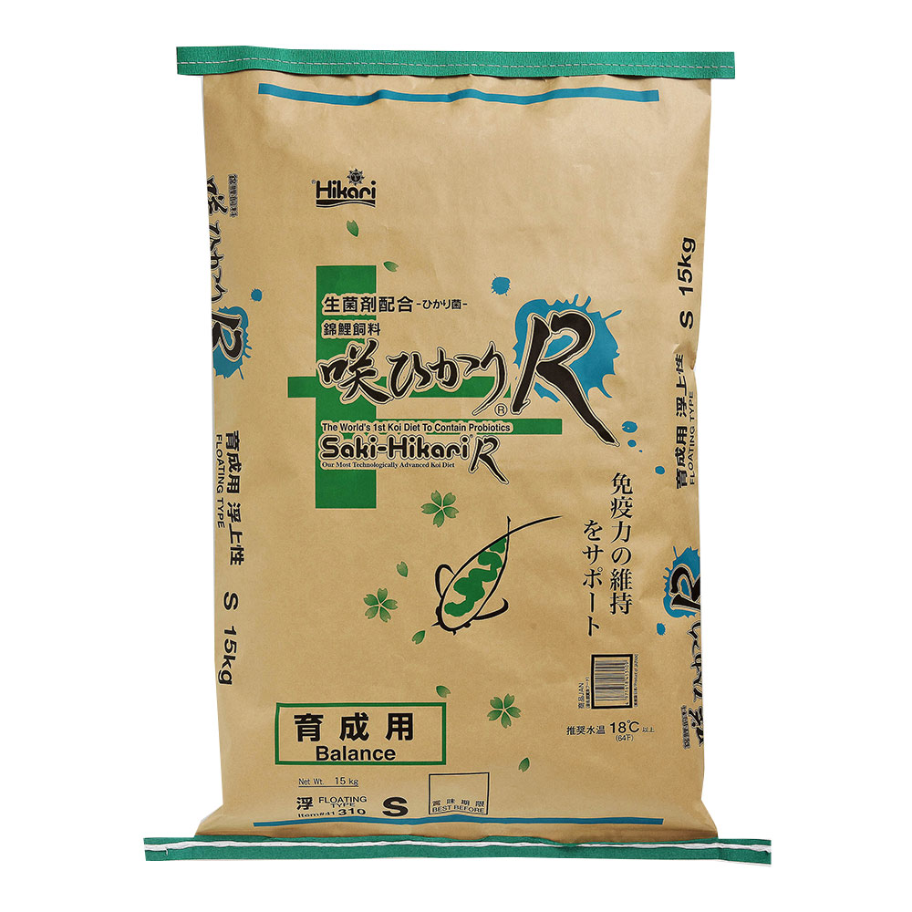 鯉の餌　キョーリン　咲ひかりＲ　育成用　浮上　Ｓ　１５ｋｇ　錦鯉　餌　飼料　関東当日便