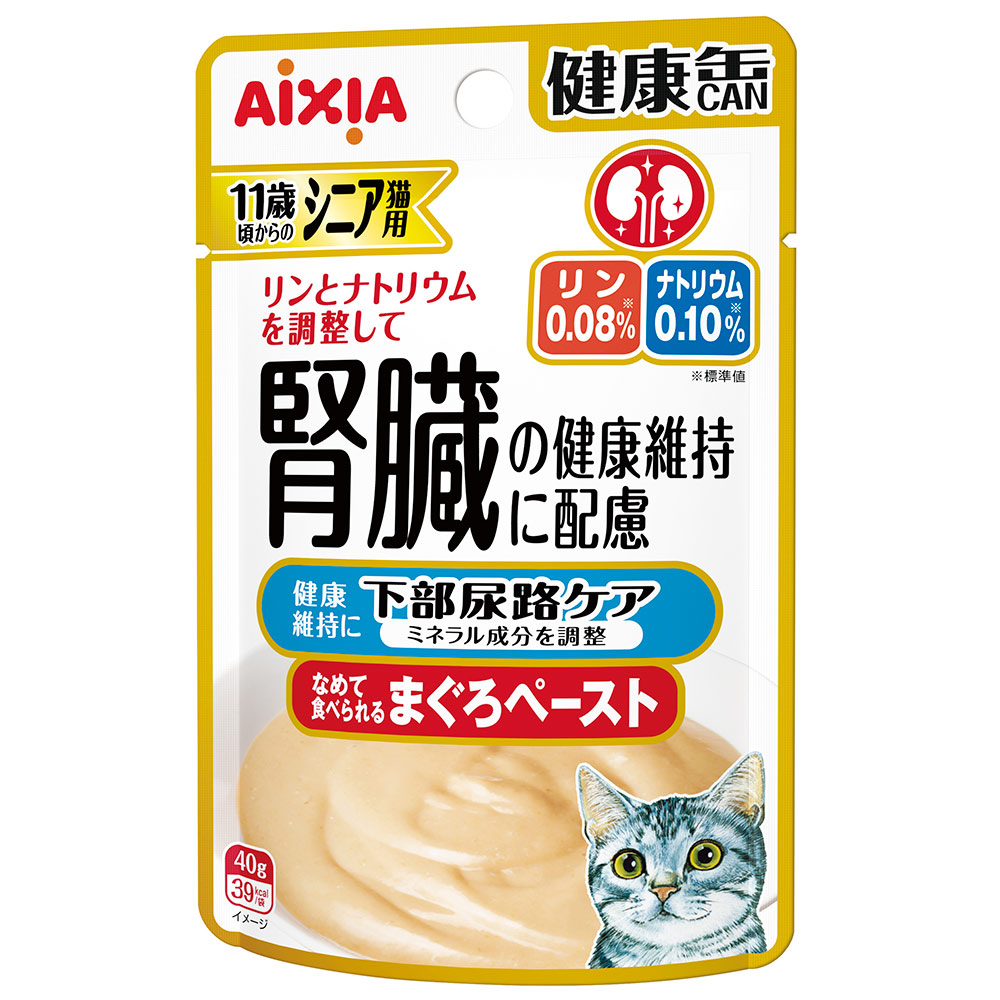 アイシア　シニア猫用　健康缶パウチ　下部尿路ケア　４０ｇ×４８　関東当日便