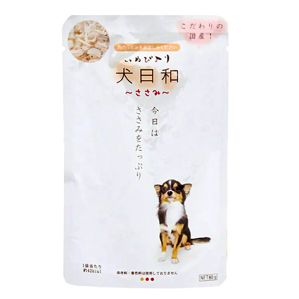 わんわん　犬日和　レトルト　ささみ　８０ｇ×６０袋　ドッグフード　わんわん　犬日和　パウチ　関東当日便