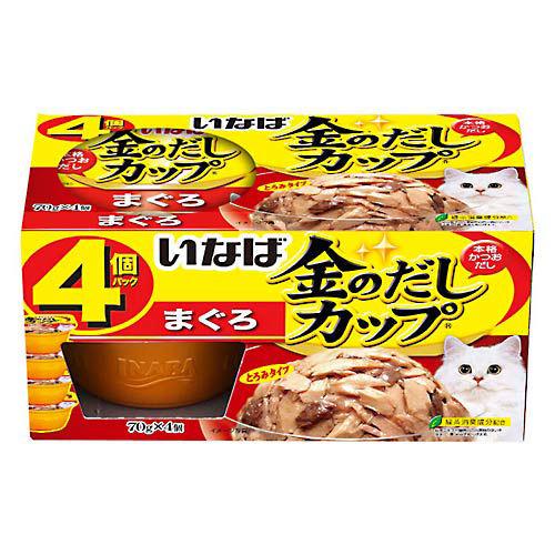 いなば　金のだし　カップ　４個パック　まぐろ　７０ｇ×４個　１２個入り　関東当日便